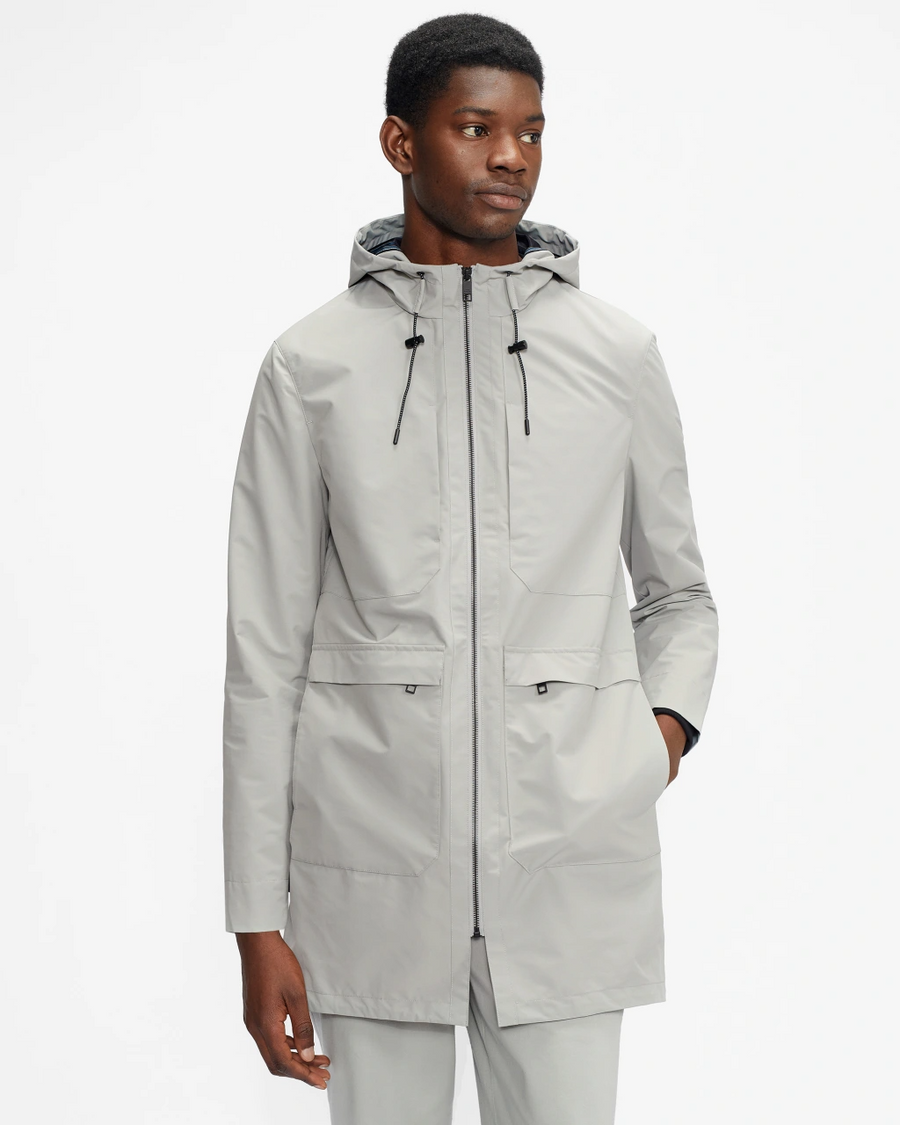 TED BAKER - COFFY LIGHTWEAR FISHTAIL PARKA -GREY