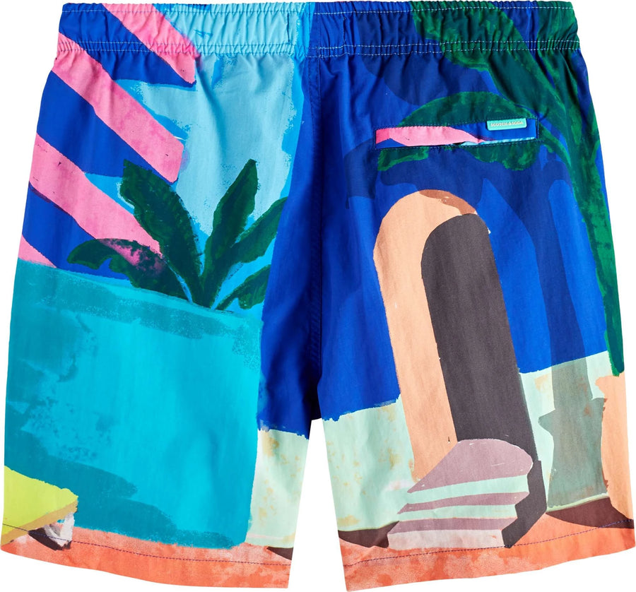 SCOTCH & SODA - PRINTED MID LENGTH SWIM SHORTS