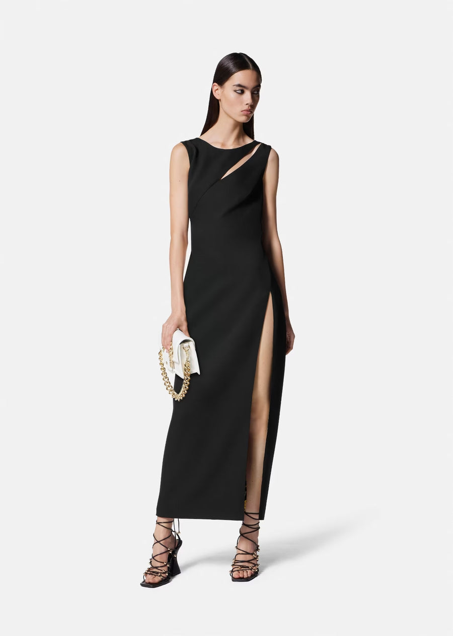 VERSACE - LOGO COUTURE MIDI DRESS