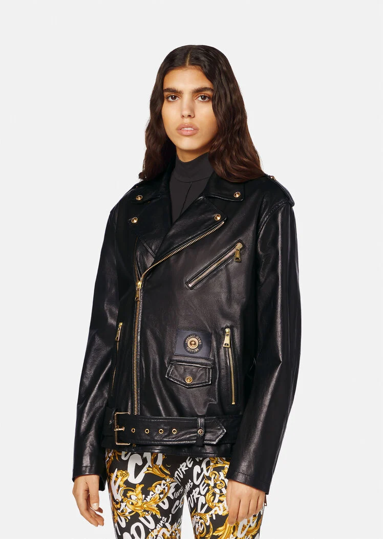 VERSACE - FAUX LEATHER JACKET