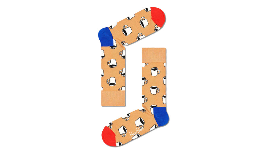 HAPPY SOCKS - LIGHT BROWN 2-PACK MONDAY MORNING SOCKS GIFT SET