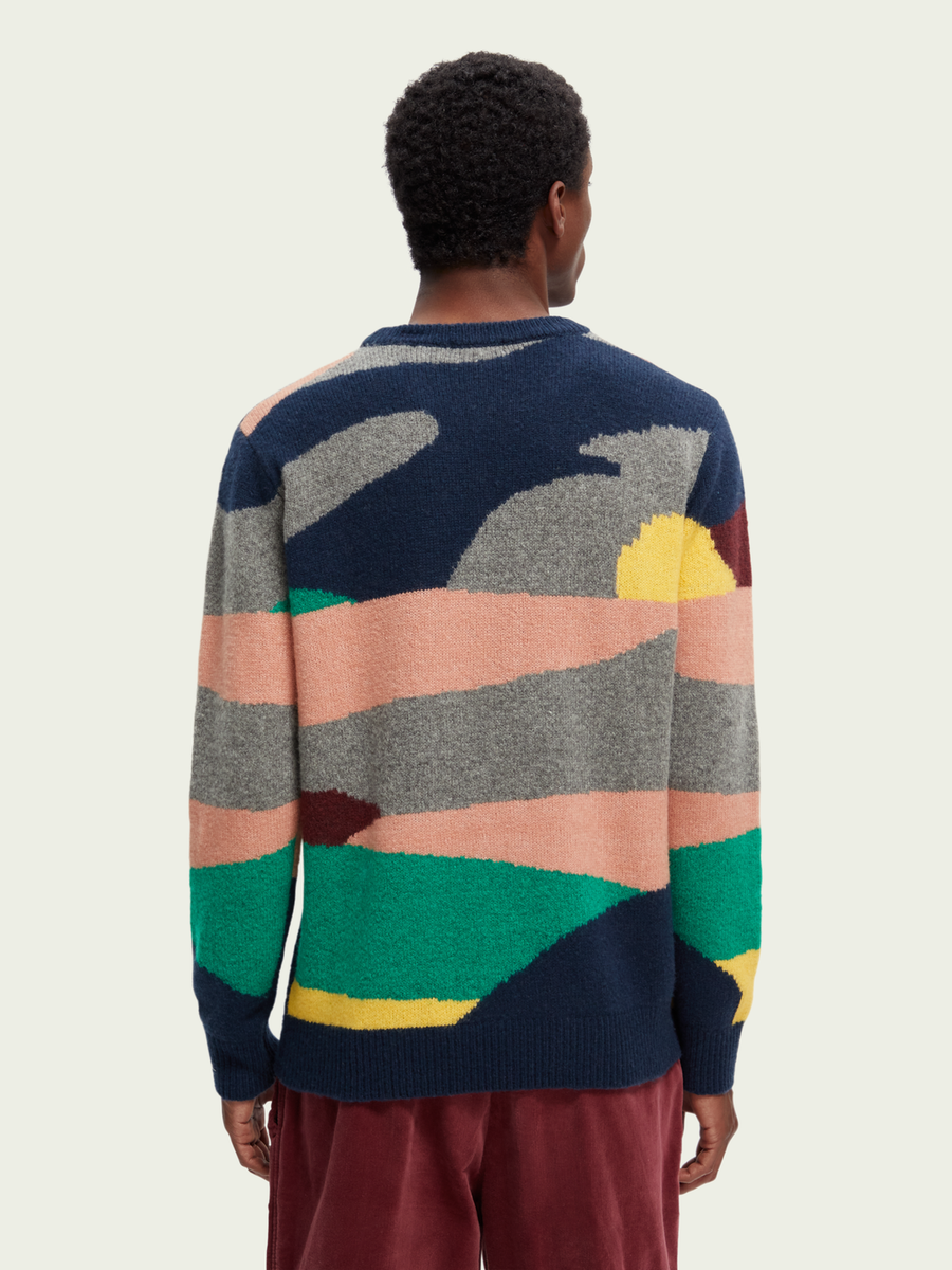 SCOTCH & SODA - WOOL-BLENDED JACQUARD SWEATER COMBO B
