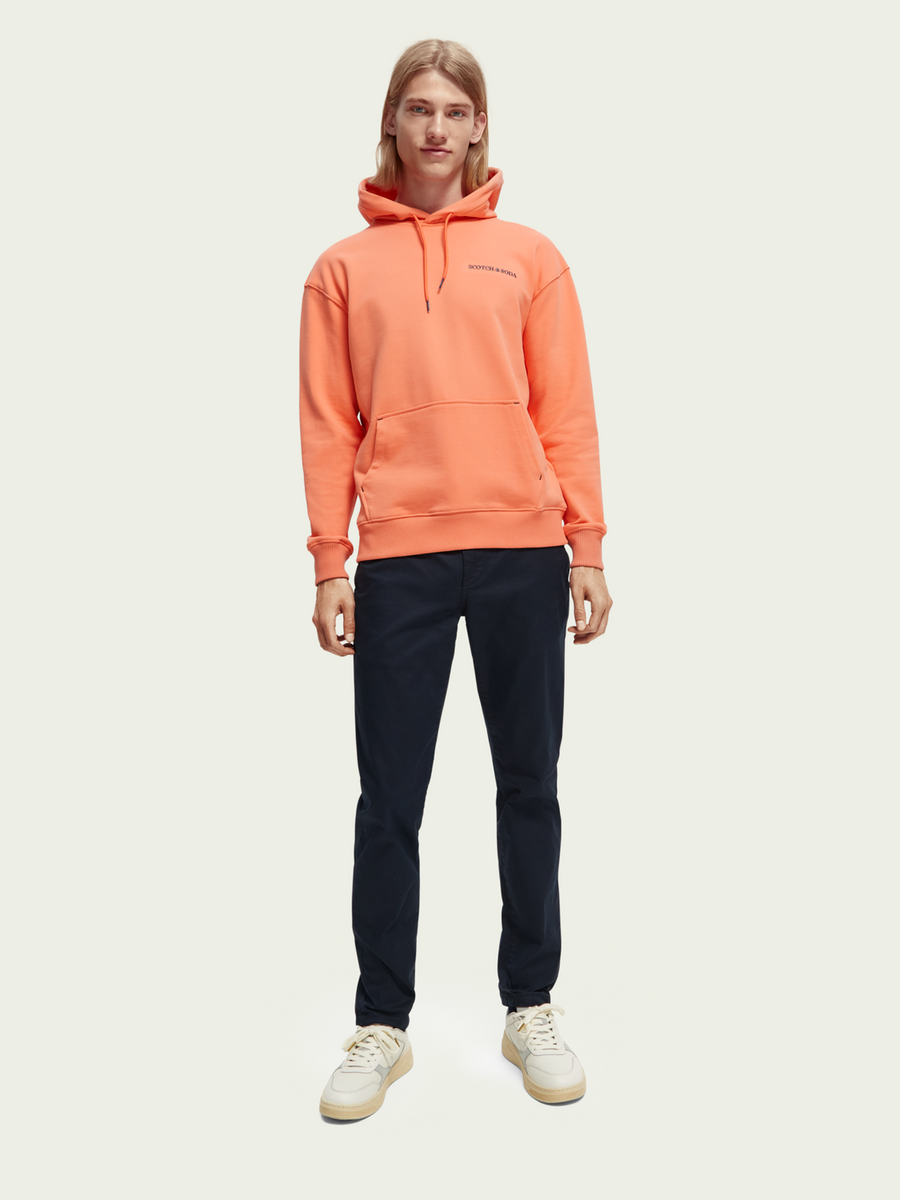 SCOTCH & SODA - UNISEX ORGANIC COTTON HOODIE - VARSITY PINK