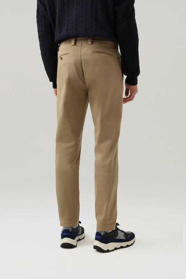 WOOLRICH - COTTON CHINO PANT GOLD KHAKI