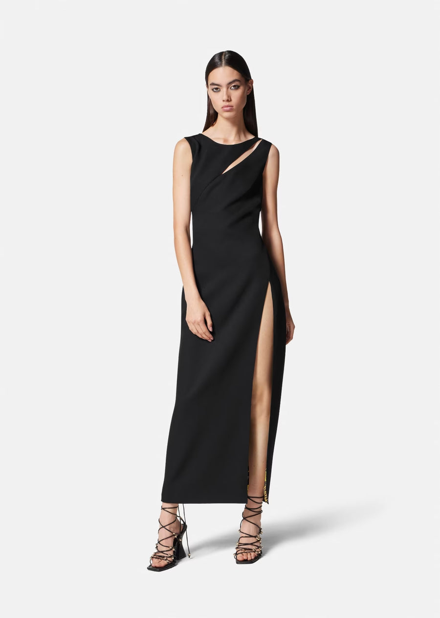 VERSACE - LOGO COUTURE MIDI DRESS