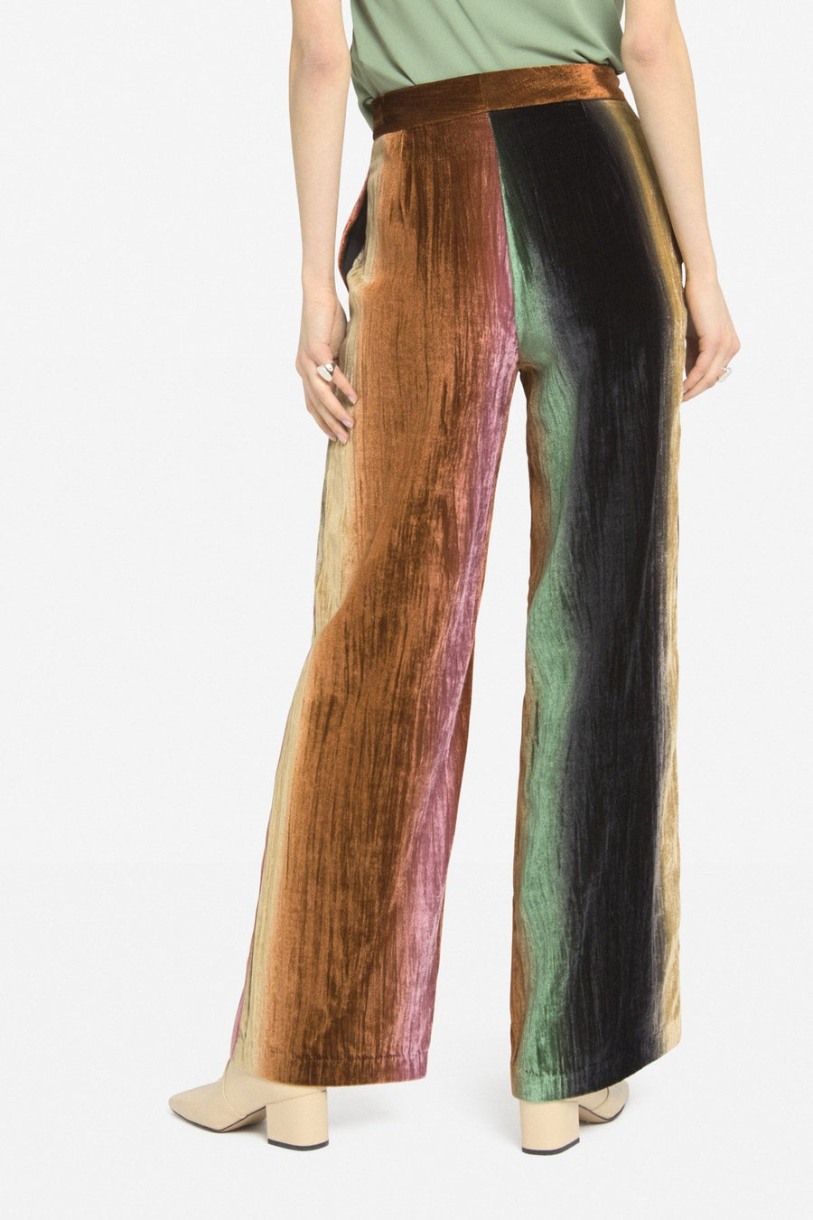 OTTOD'AME - STRAIGHT CUT TROUSERS - MULTICOLOURED