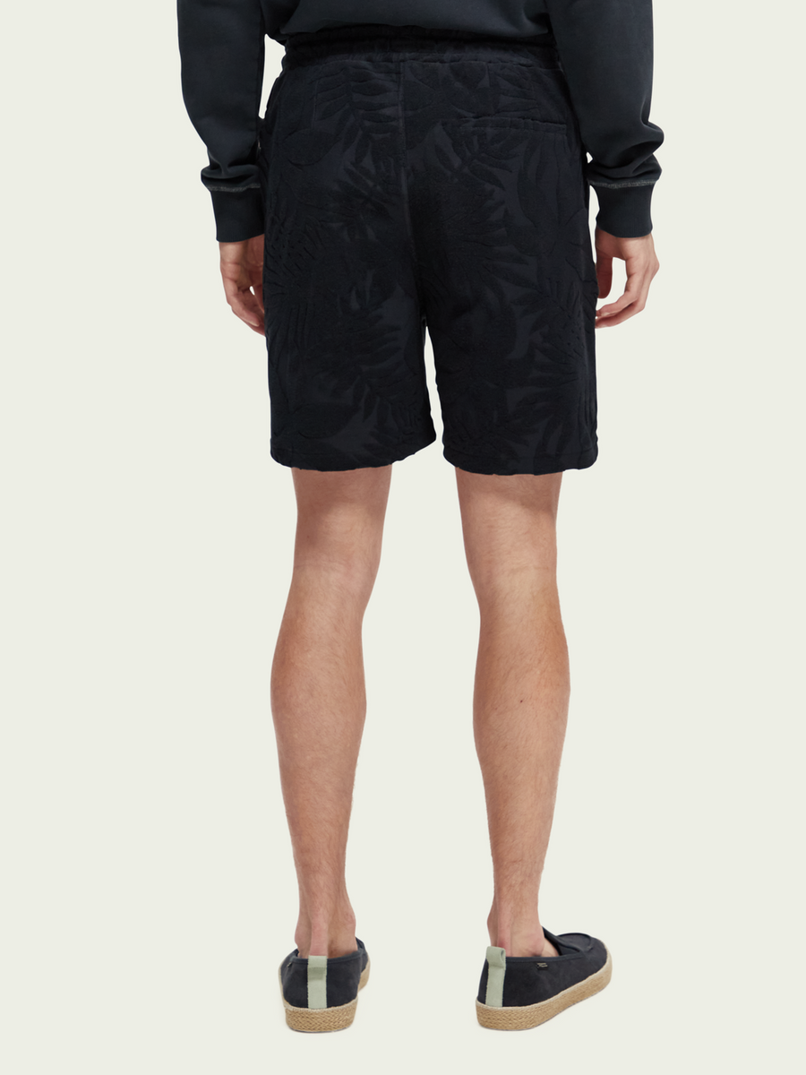 SCOTCH & SODA - PRINTED JACQUARD SHORTS NAVY