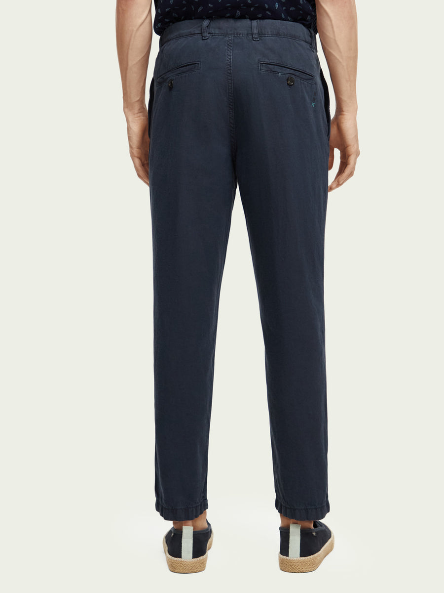 SCOTCH & SODA - ΤTHE DRIFT REGULAR TAPERED FIT GARMENT DYED JOGGER NAVY