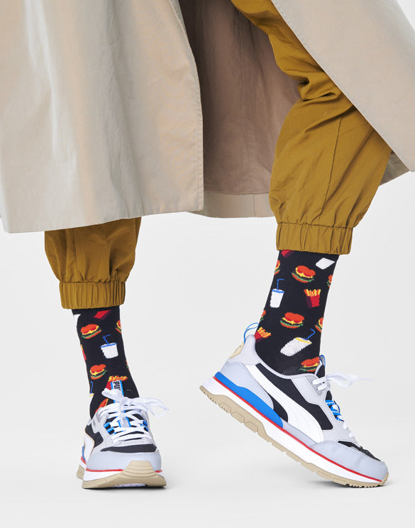 HAPPY SOCKS - HAMBURGER CREW SOCK