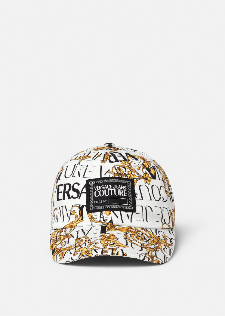 VERSACE - LOGO COUTURE BASEBALL CAP WHITE / GOLD