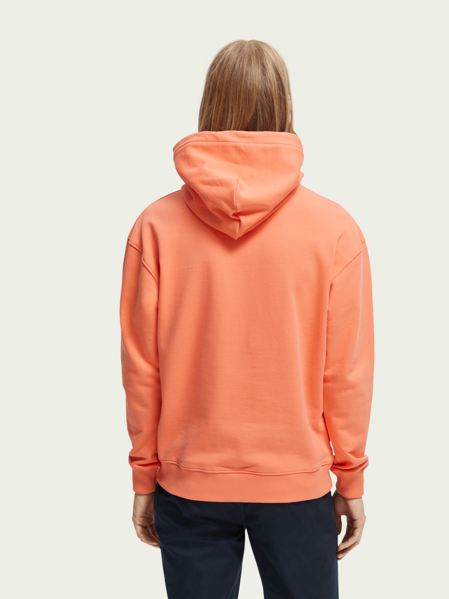 SCOTCH & SODA - UNISEX ORGANIC COTTON HOODIE - VARSITY PINK