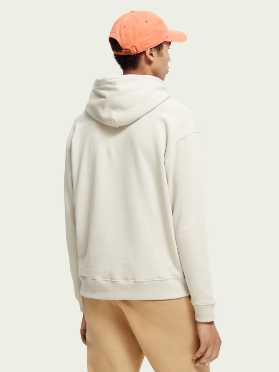 SCOTCH & SODA - UNISEX ORGANIC COTTON HOODIE - STONE