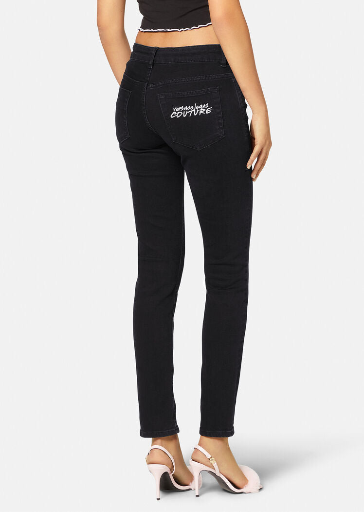 VERSACE - CRYSTAL SKINNY JEANS