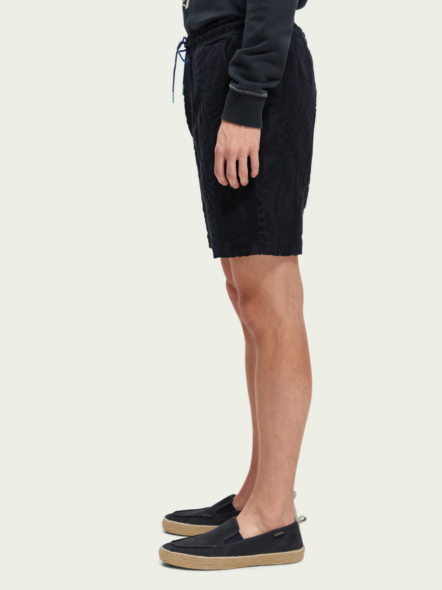 SCOTCH & SODA - PRINTED JACQUARD SHORTS NAVY