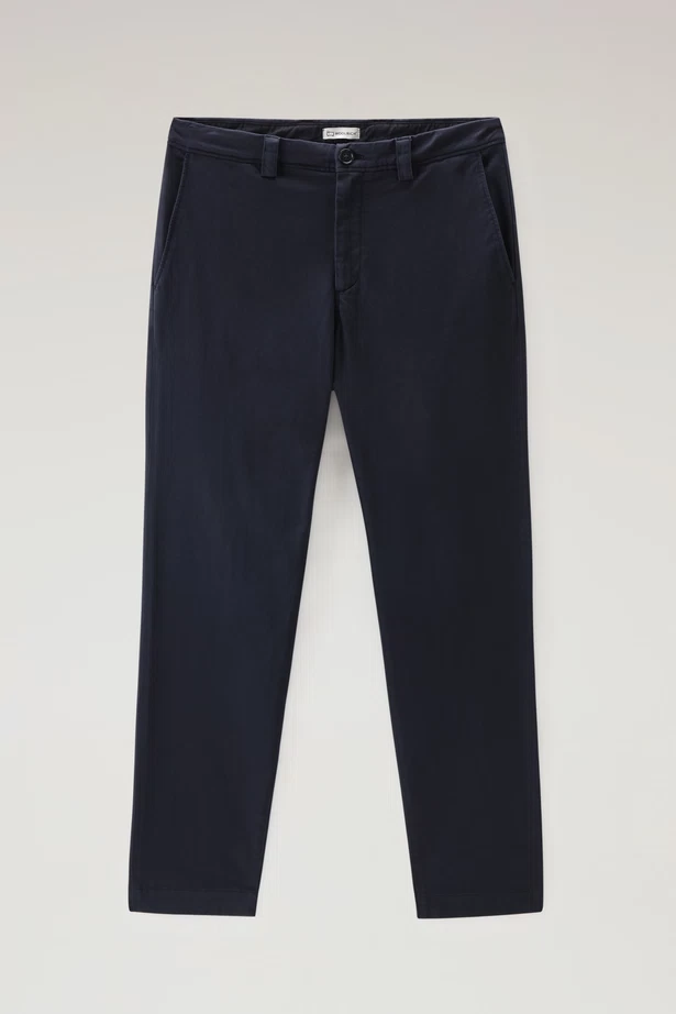 WOOLRICH - COTTON CHINO PANT MELTON BLUE