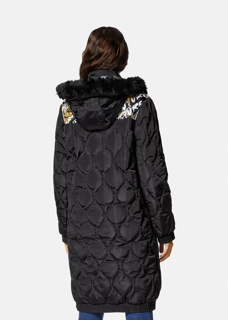 VERSACE - LOGO BRUSH COUTURE PUFFER JACKET