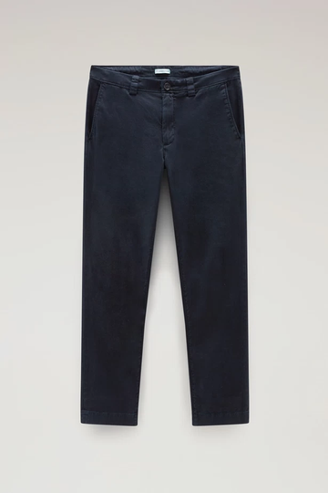 WOOLRICH - CLASSIC CHINO PANT MELTON BLUE