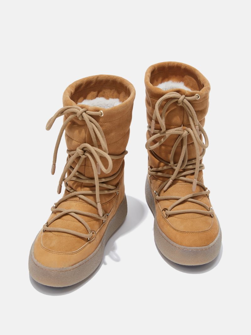 MOON BOOT - LTRACK SUEDE BOOTS TAN