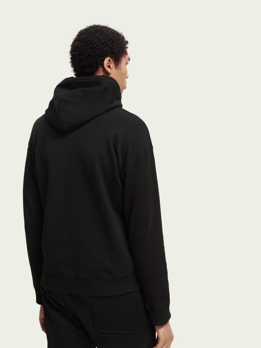 SCOTCH & SODA - UNISEX ORGANIC COTTON HOODIE - BLACK