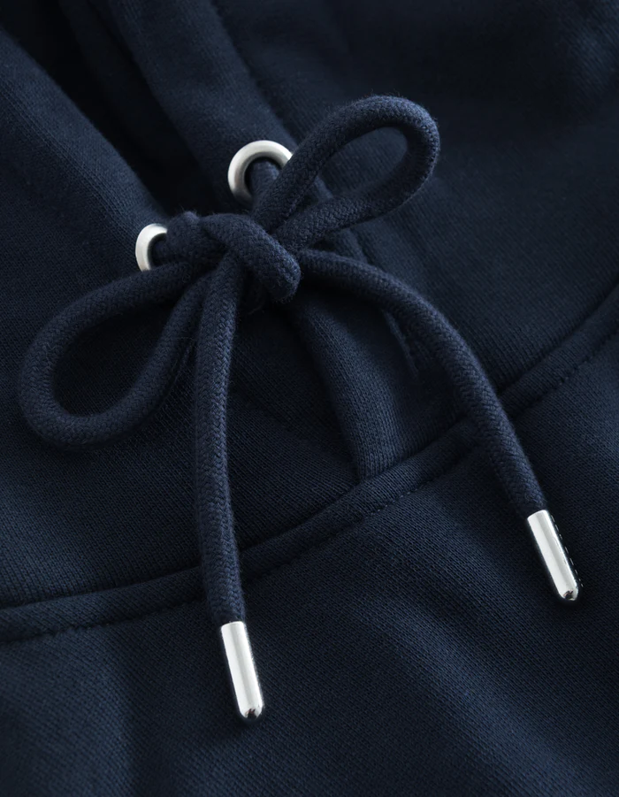 LES DEUX - ENCORE BOUCLI HOODIE DARK NAVY / IVORY