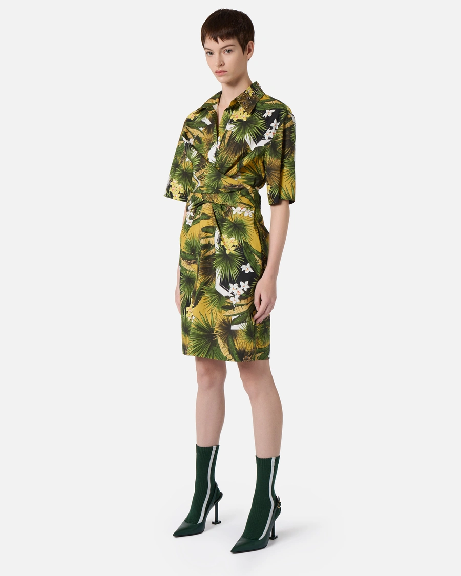 ICEBERG - PALM PRINT DRESS