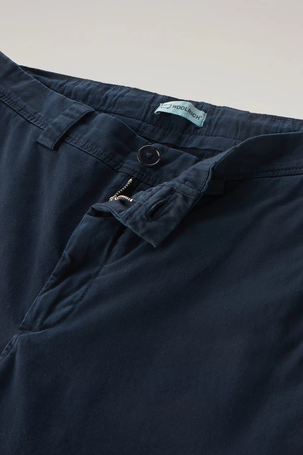 WOOLRICH - CLASSIC CHINO PANT MELTON BLUE