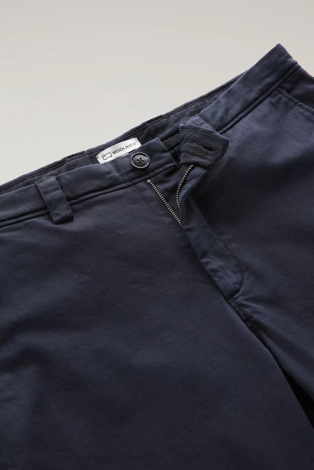 WOOLRICH - COTTON CHINO PANT MELTON BLUE