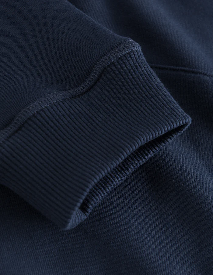 LES DEUX - ENCORE BOUCLI HOODIE DARK NAVY / IVORY