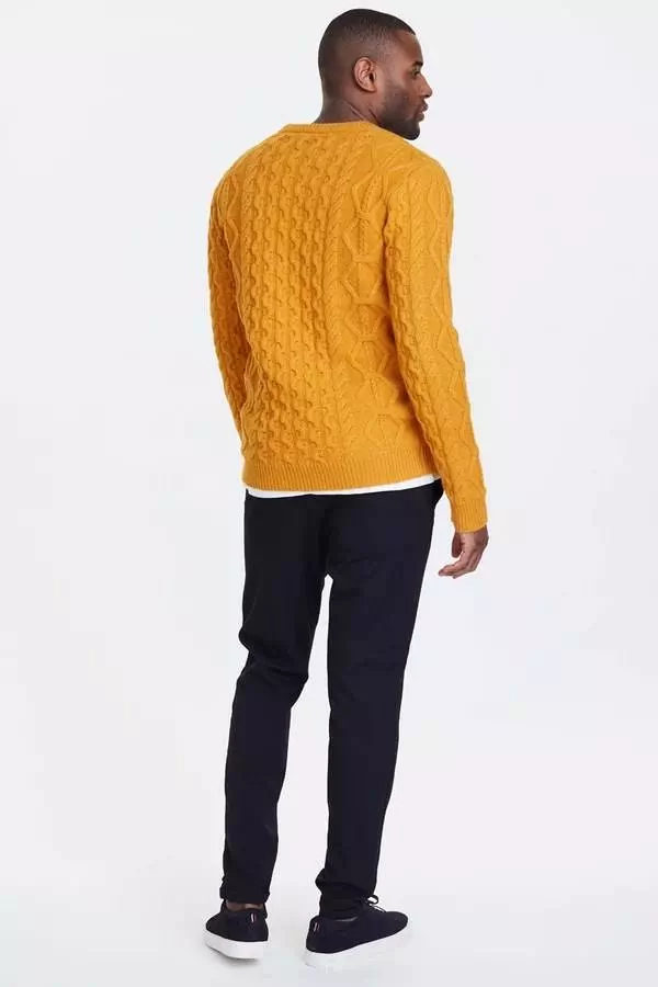 LES DEUX - CABLE KNIT - YELLOW