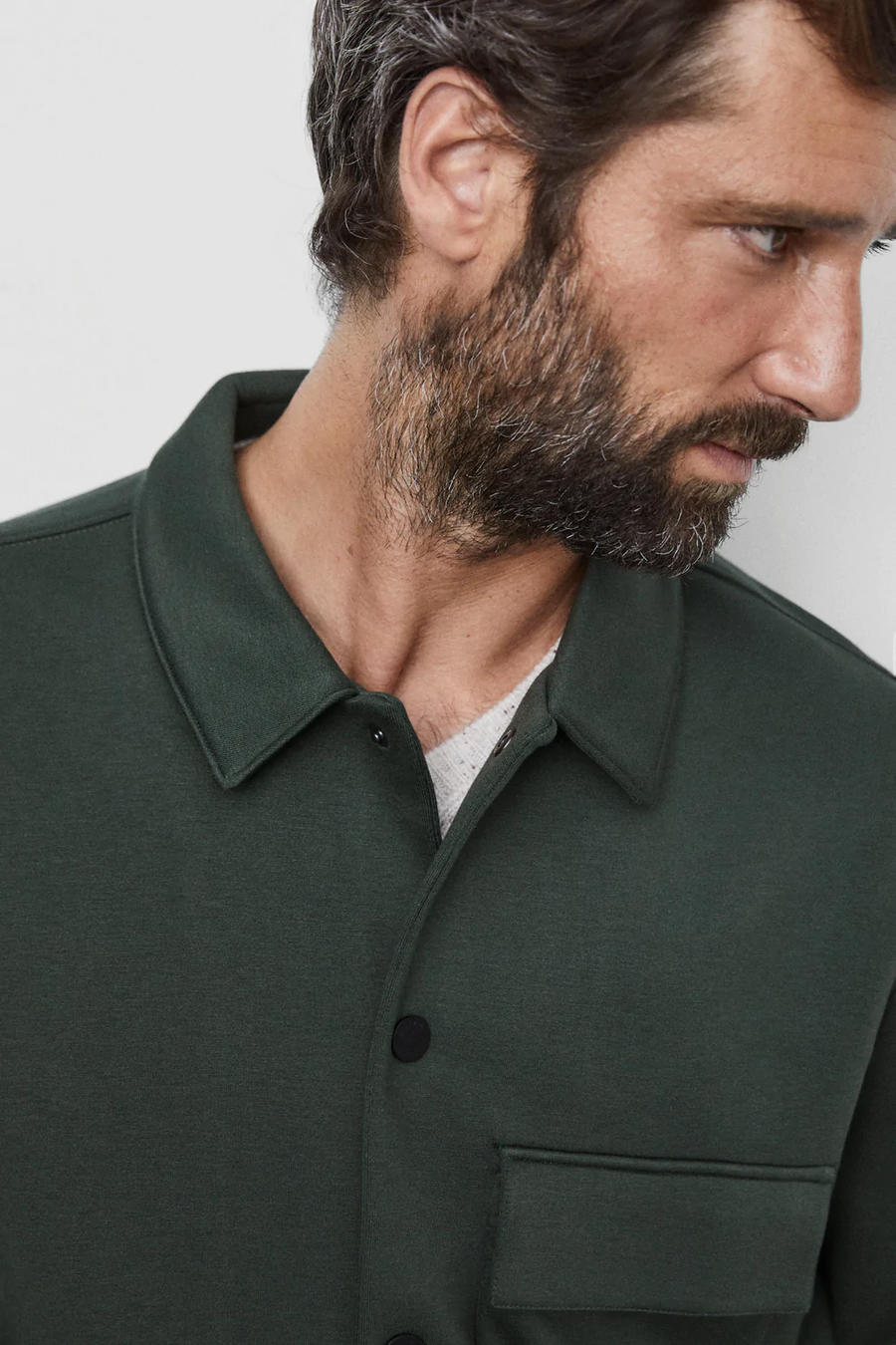 ECOALF - KOSSI OVERSHIRTSHIRT DEEP GREEN