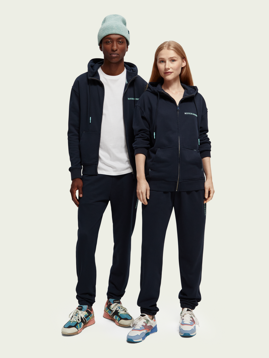 SCOTCH & SODA - UNISEX ORGANIC COTTON ZIP-THROUGH NIGHT