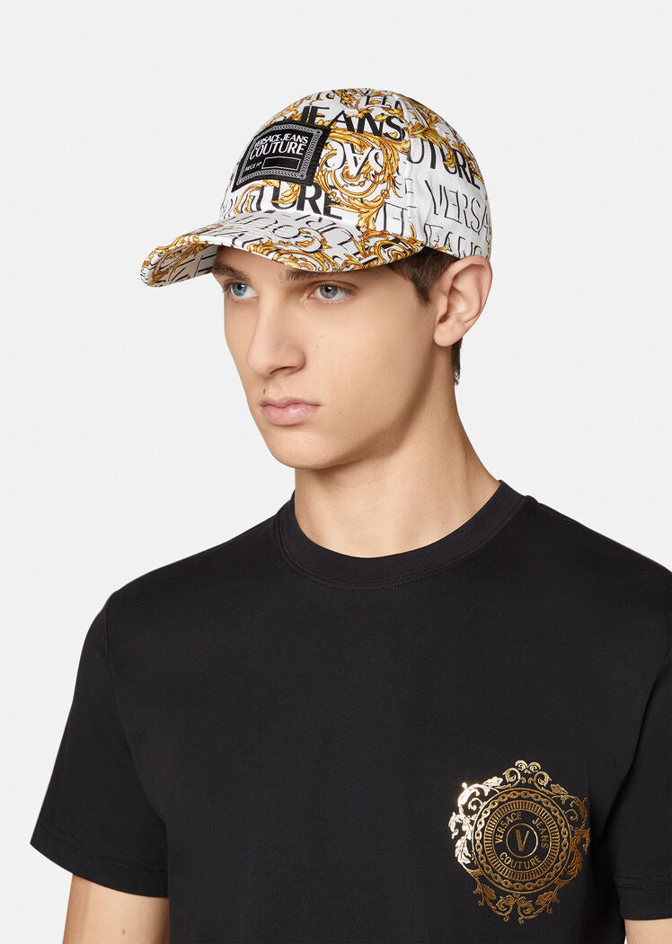 VERSACE - LOGO COUTURE BASEBALL CAP WHITE / GOLD