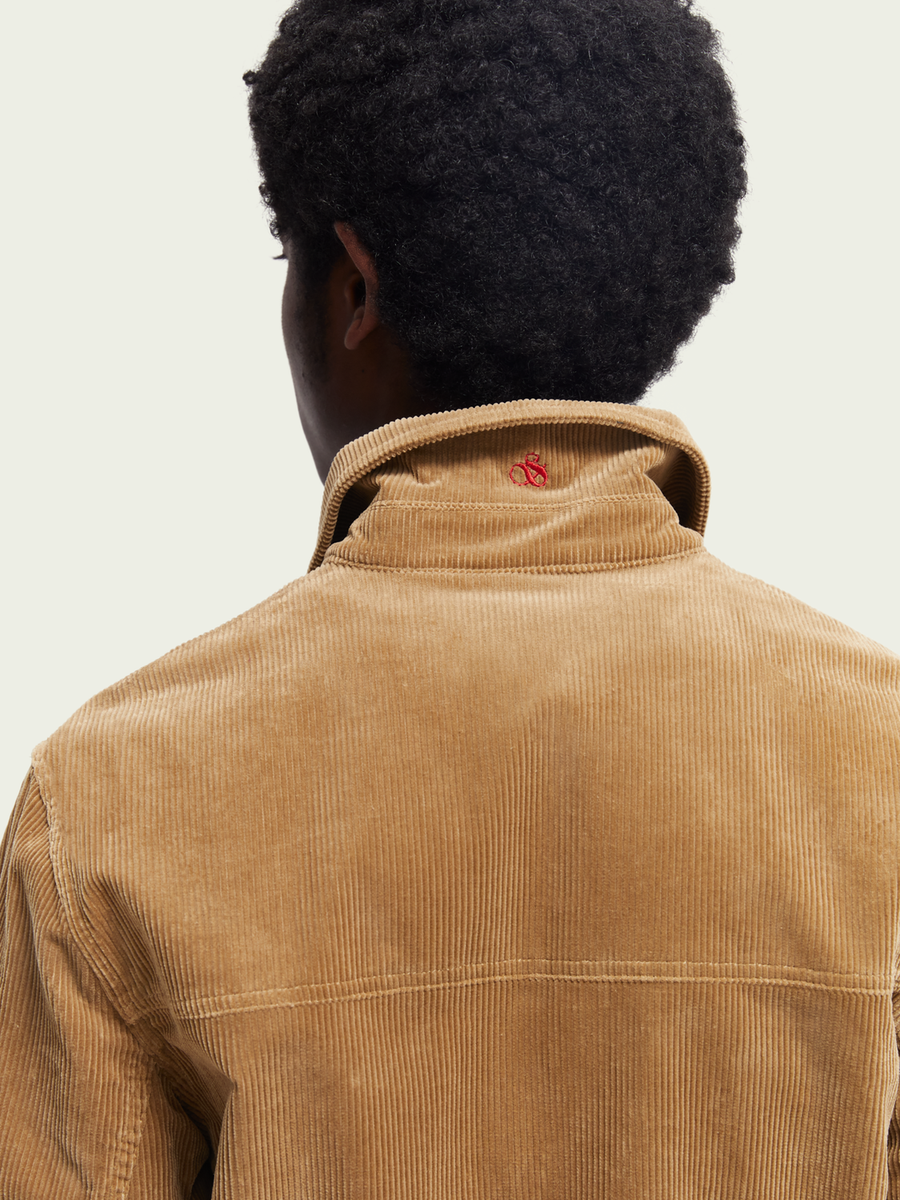 SCOTCH & SODA - CORDUROY TRUCKER JACKET SAND