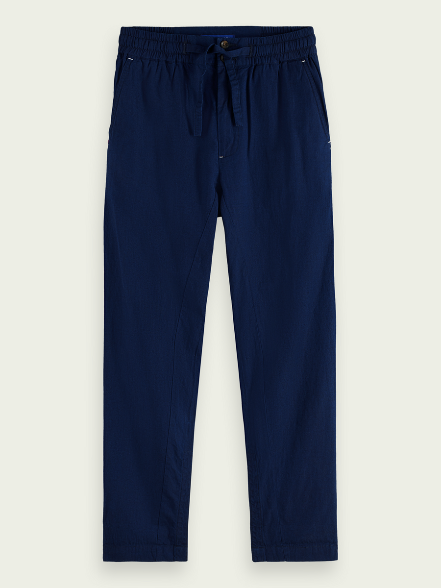 SCOTCH & SODA - MID RISE PLEATED CHINO INDIGO