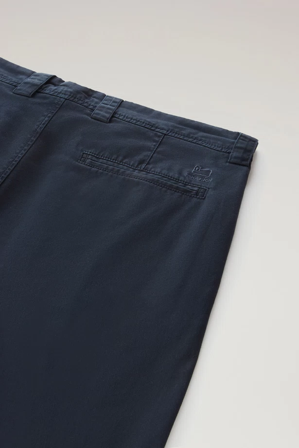 WOOLRICH - CLASSIC CHINO PANT MELTON BLUE