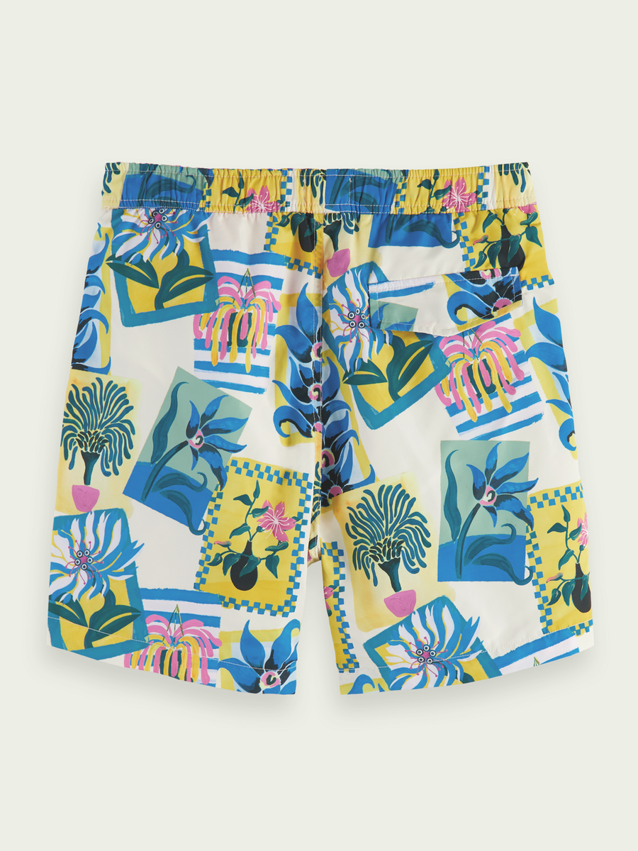 SCOTCH & SODA - PRINTED MID LENGTH SWIM SHORTS COMBO A