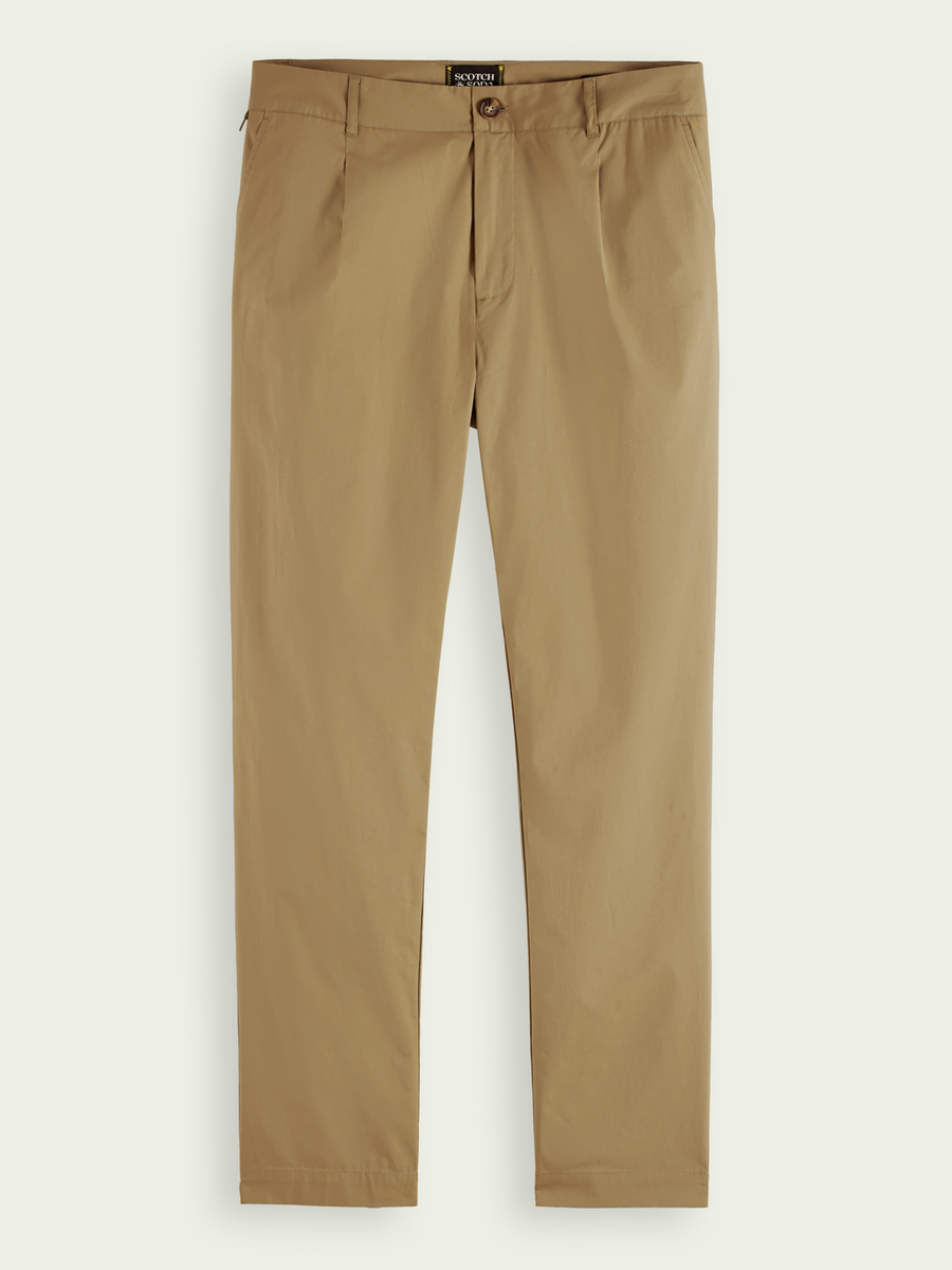 SCOTCH & SODA - THE BLAKE POPLIN REGULAR SLIM FIT CHINO KHAKI