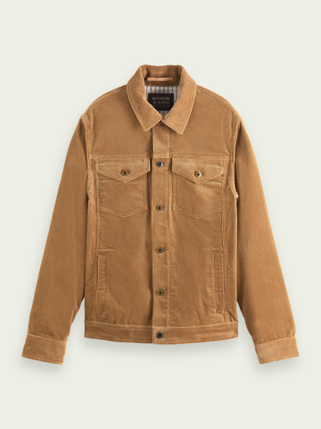 SCOTCH & SODA - CORDUROY TRUCKER JACKET SAND