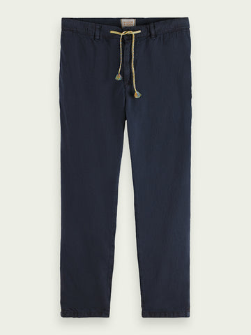 SCOTCH & SODA - ΤTHE DRIFT REGULAR TAPERED FIT GARMENT DYED JOGGER NAVY