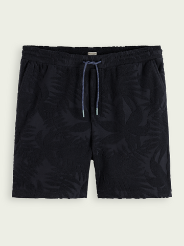 SCOTCH & SODA - PRINTED JACQUARD SHORTS NAVY