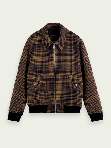 SCOTCH & SODA - WOOL-BLEND BOMBER JACKET COMBO A