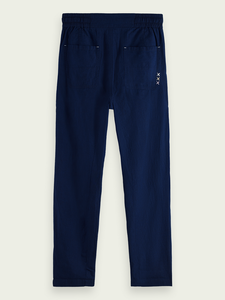 SCOTCH & SODA - MID RISE PLEATED CHINO INDIGO