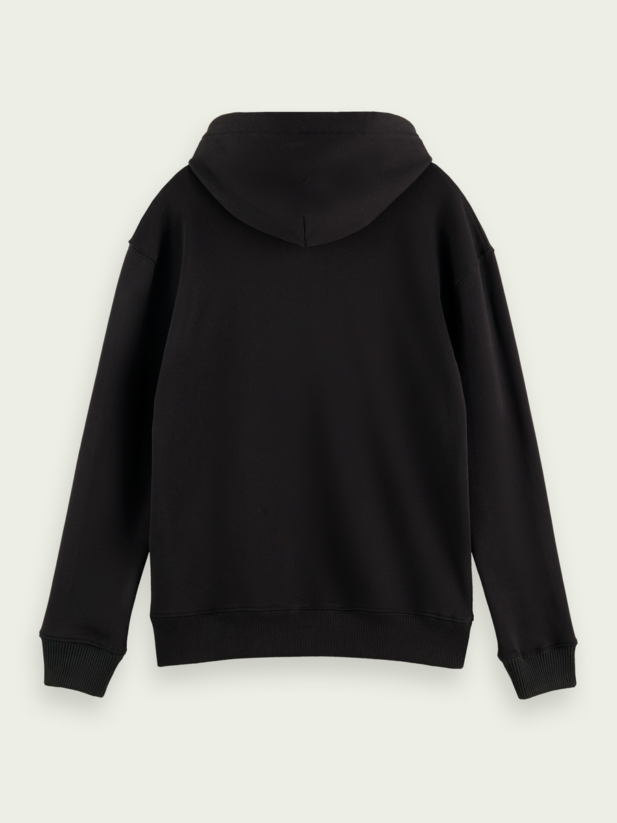 SCOTCH & SODA - UNISEX ORGANIC COTTON HOODIE - BLACK