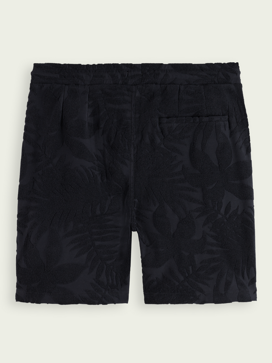 SCOTCH & SODA - PRINTED JACQUARD SHORTS NAVY