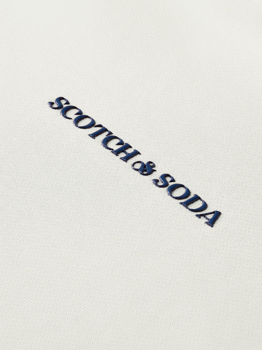 SCOTCH & SODA - UNISEX ORGANIC COTTON HOODIE - STONE