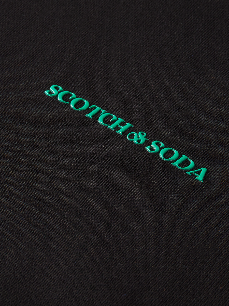 SCOTCH & SODA - UNISEX ORGANIC COTTON HOODIE - BLACK