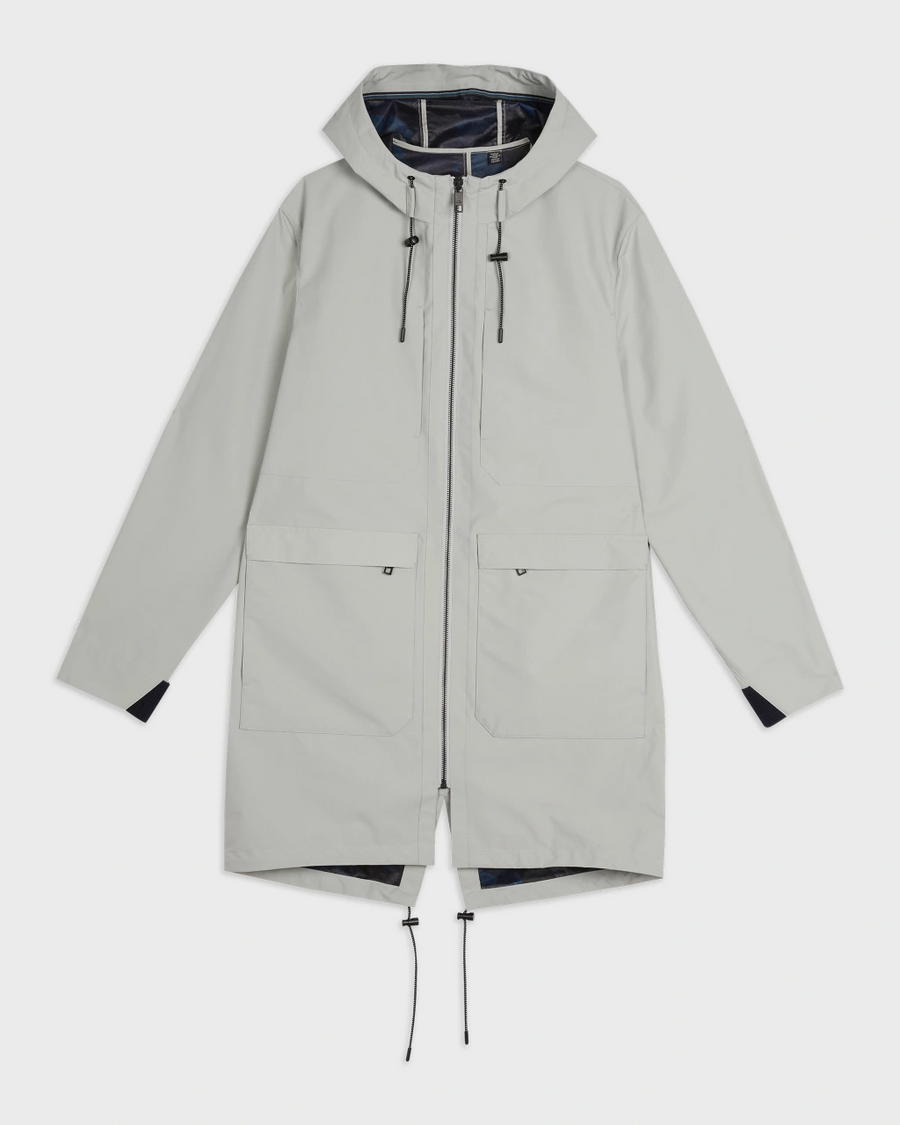 TED BAKER - COFFY LIGHTWEAR FISHTAIL PARKA -GREY