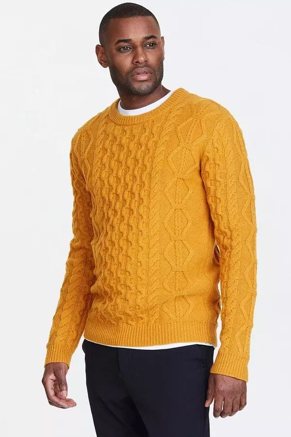 LES DEUX - CABLE KNIT - YELLOW