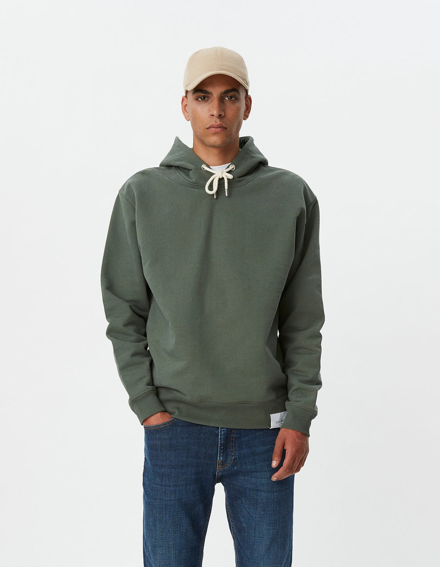 LES DEUX -CARL HOODIE - THYME GREEN