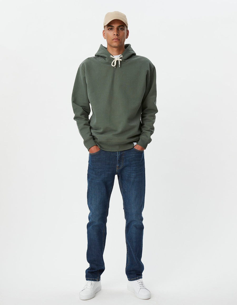 LES DEUX -CARL HOODIE - THYME GREEN